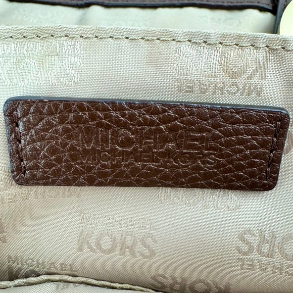 Michael Kors Tote Bag MK Logo Print Satchel Handbag Designer Purse - Picture 6 of 8